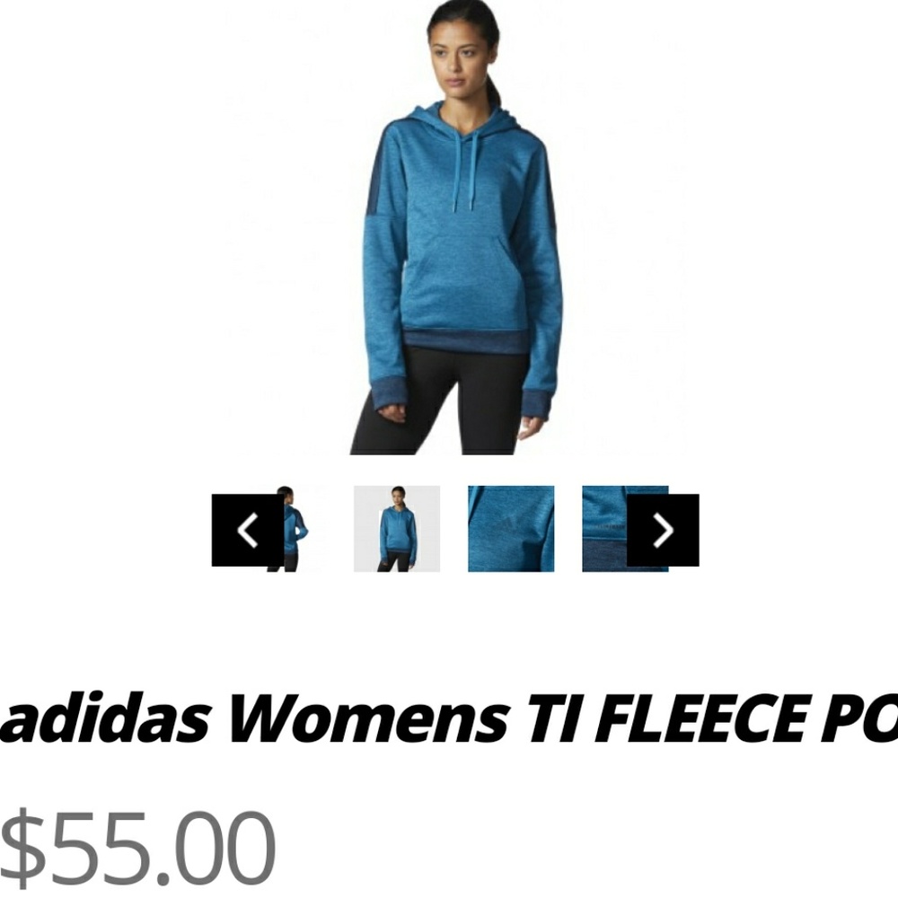 Adidas Womens TI FLEECE PO CF0083 M-G4 L-U2 - Picture 5 of 8